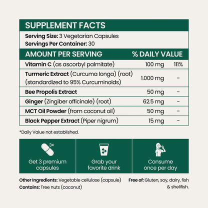 Turmeric Curcumin Capsules (1,000mg)