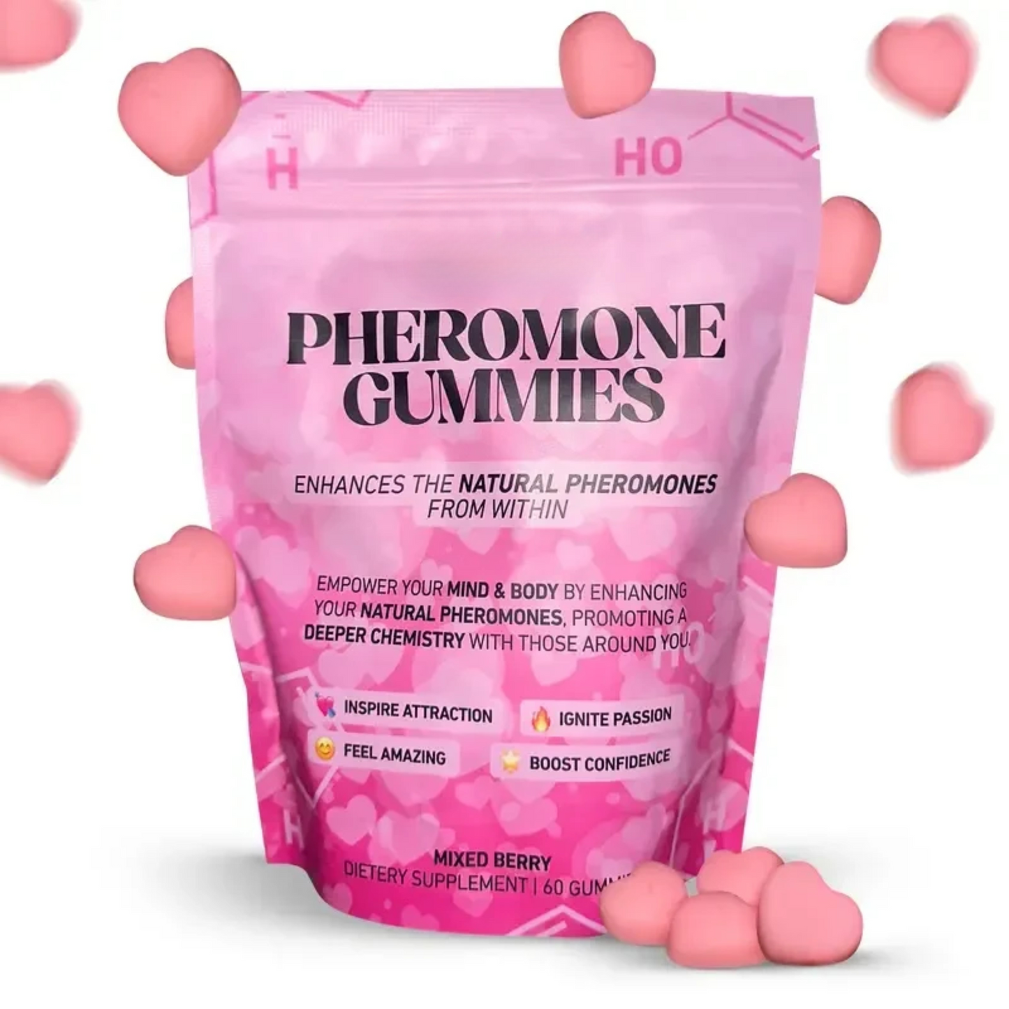 Pheromone Gummies for Confidence & Attraction